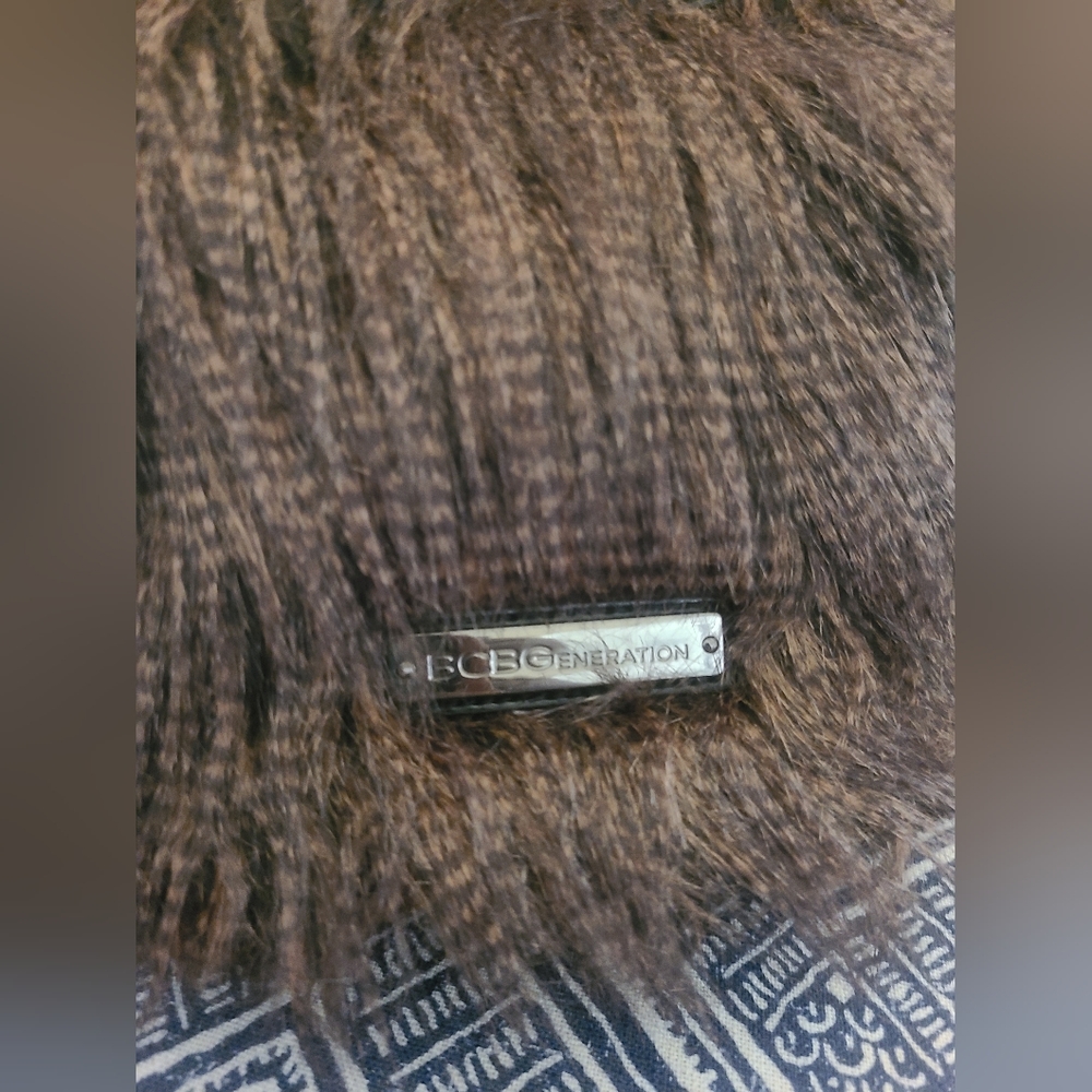 BCBGeneration Fur Drawstring Bag - Picture 3 of 5